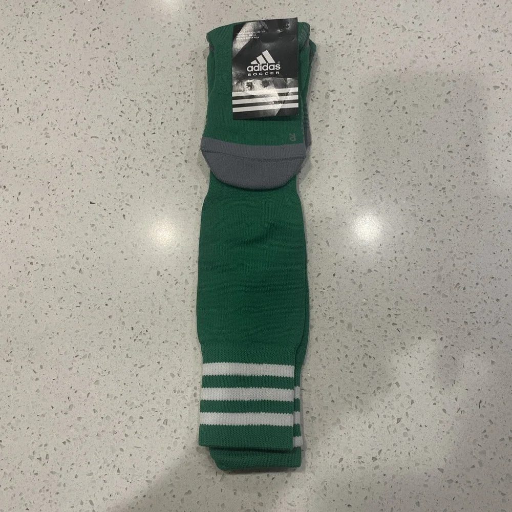 Youth Size S‎ 13c-4y Adidas Soccer Sock Arch & Ankle Compression NWT Green